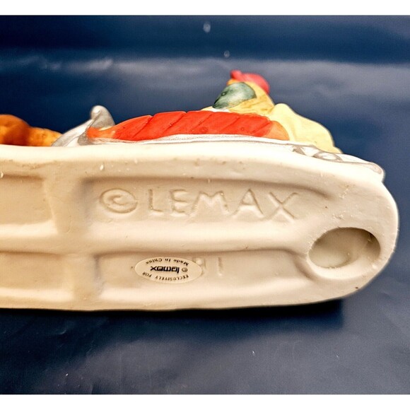 Lemax Dickensvale Christmas Village  Porcelain Horse & Sleigh 1990 In Box EUC! - Picture 10 of 13